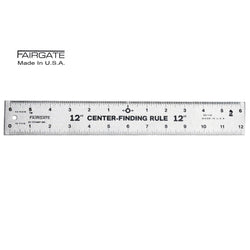 Fairgate 12" Center Finding Ruler, 1-3/4" Wide, 23-112 Made In USA