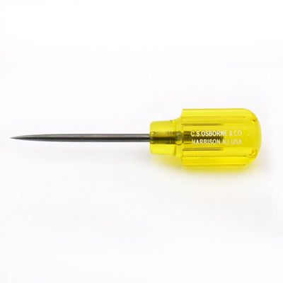 C.S. Osborne Heavy Duty Scratch Awl #4-1, Size 1 (4-1/2" Long) Leather Tools