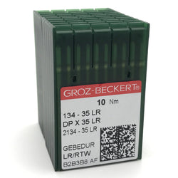 100 Pk. Groz-Beckert 134-35LR, DPX35LR Gebedur Titanium Leather Sewing Needles