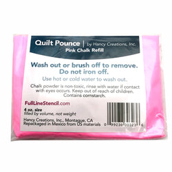 Quilt Pounce Pink Chalk Refill - 4 oz. Bag