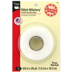 Dritz Stitch Witchery Fusible Bonding Web-Regular 5-8" x 20yd #D222