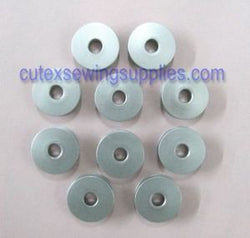 10 ALUMINUM BOBBINS FOR BERNINA 117  217  540  940  950