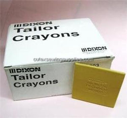 DIXON YELLOW TAILOR CRAYONS - TWO DOZEN TAILOR CHALKS