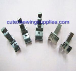 HINGED LEFT SIDE PIPING WELT PRESSER FOOT 5 SIZE SET