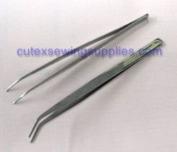 Stainless Steel Bent Tweezer (Set of 2) Smooth Surface
