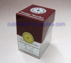 100 ORANGE DCX27 B27 BALL POINT Overlock Machine Needle