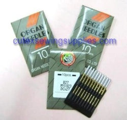 30 ORGAN DCX27 B27 TITANIUM INDUSTRIAL OVERLOCK NEEDLES