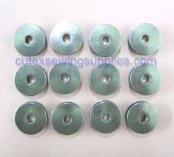 12 LARGE M SIZE ALUMINUM BOBBINS FOR TIN LIZZIE 18 QUILTING MACHINES