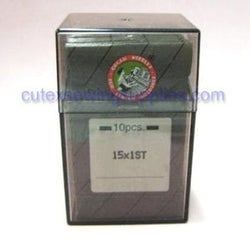 100 Large Eye Ball Point 15X1ST Flat Shank Embroidery Needles Same as 130-705H-E