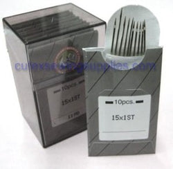 100 Large Eye 15X1ST Titanium Home Sewing Machine Embroidery Needles