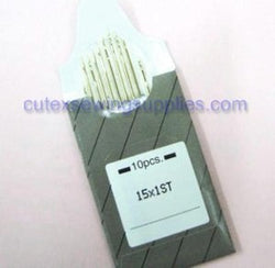10 Organ 15X1ST Titanium Large Eye Embroidery Needles