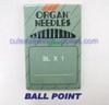 10 ORGAN Ball-Point BLX1 Round Shank Serger Needles