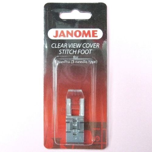 Pied Transparent Point De Recouvrement Janome 795818107 - Pour Surjeteuse Coverpro 1000Cp, 2000Cpx