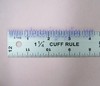 CUFF WIDTH RULER 12" X 1-1/4" ALUMINUM CUFF-WIDE RULER