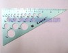 8" ALUMINUM TRIANGLE RULER 30-60-90 DEGREES 20 HOLES
