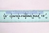 18" CENTER FINDING ALUMINUM RULER 18" X 1-3/4" RULE