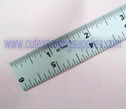STRAIGHT EDGE ALUMINUM RULER 6 INCHES 6" X 3/4"