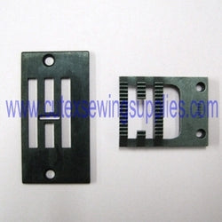 SINGER 107W3 143W3 ZIGZAG SEWING MACHINE NEEDLE PLATE & FEEDDOG #210774 #210767