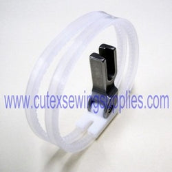 DOUBLE PLASTIC RING FOOT FOR INDUSTRIAL HIGH SHANK SEWING MACHINES