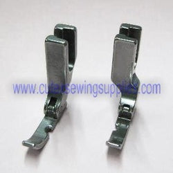 Industrial Sewing Machine Narrow Left & Right Hinged Zipper Cording Foot Set