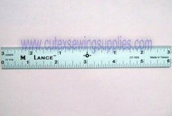 6" CENTER FINDING ALUMINUM RULER 6" X 3/4" RULE