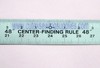 48" CENTER FINDING ALUMINUM RULER 48" X 1-3/4" RULE