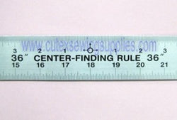 Big Horn 19110 12 Center Finding Ruler, 1-3/4 Wide - Aluminum 