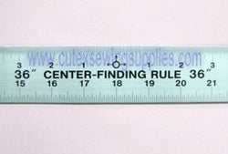 36" CENTER FINDING ALUMINUM RULER 36" X 1-3/4" RULE