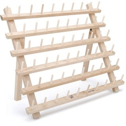 60 SPOOL WOODEN THREAD RACK FOR SMALL THREAD CONES