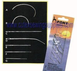 ASSORTED HAND SEWING NEEDLES - REPAIR KIT 7 NEEDLES - HIGH QUALITY