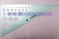 14' ALUMINUM TRIANGLE RULER 30-60-90 DEGREES 26 HOLES
