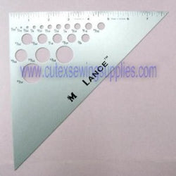 8" ALUMINUM TRIANGLE RULER 45-45-90 DEGREES 20 HOLES