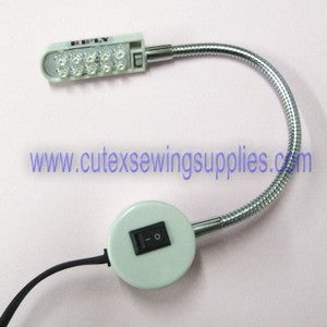 Sewing Machine Light Socket Sewing Machine LED Light with Magnetic Mounting Base & AC Plug 10-LED ...