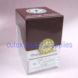 100 Orange DBX1 16X231 16X257 1738 Industrial Sewing Machine Needles