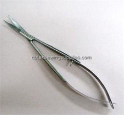 CURVED BLADE PUSH SNIP 'SQUEEZE-SCISSORS' THREAD CUTTER