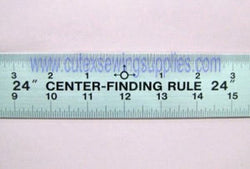 Fairgate 12 Center Finding Ruler, 1-3/4 Wide, 23-112 Made In USA - Cutex  Sewing Supplies