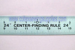24" CENTER FINDING ALUMINUM RULER 24"X 1-3/4" RULE
