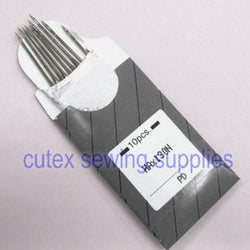 10 Titanium HAX130N Top-Stitching Flat Shank Home Sewing Machine Needles