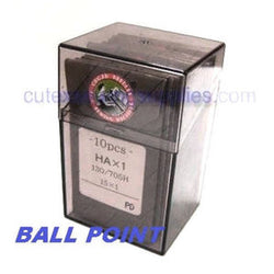 100 Organ 15X1 HAX1 Titanium Ball Point Flat Shank Home Sewing Machine Needles