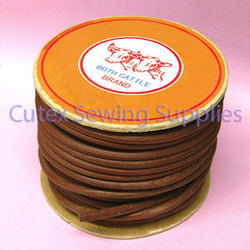 Oak Leather Belt For Sewing Machines 5/16" Wide, 100 Ft Roll