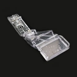 Clear Bias Tape Folder Foot (Belt Loop) #H10843 For Singer 14T948, 14T957 Serger