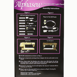 Alphasew Dual Panel LED Light Kit For Long Arm Sewing Machine