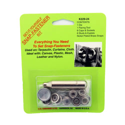 C.S. Osborne Snap-Fastener Kit With 5/8" Snaps #K229-24 Made In USA