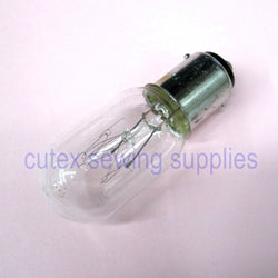 8 Screw In Clear Light Bulb 110V for Juki Necchi Riccar Elna Brother Sewing Mach 8 Screw In Clear Light Bulb 110V for Juki Necchi Riccar Elna Brother Sewing Mach