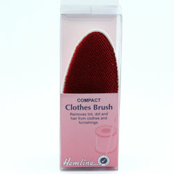 Hemline Compact Clothes Lint Brush, Handy Fabric Cleaner