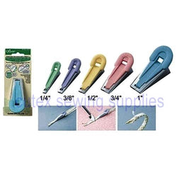 Clover Fusible Bias Tape Maker - All 5 Sizes 1/4" 3/8" 1/2" 3/4" 1" Set