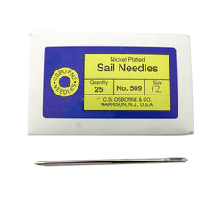 C.S. Osborne Pack Of 25 Triangular Point Sail Needles #509, Size 12 Gauge