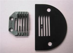 Industrial Sewing Machine Wide 5-Row Needle (Throat) Plate & Feed Dog Set