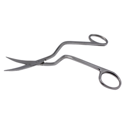 6" Offset Angle Double Sharp Point Embroidery Scissors