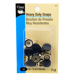 Dritz Heavy Duty Snaps Navy - Size 24, 5-8 Inch, 7 Sets-Package 5-5